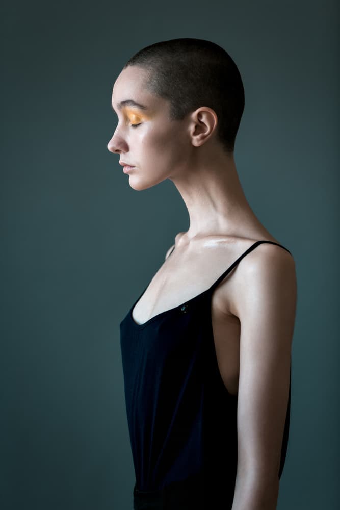 Serene Yellow Profile by Alexandr Sutula — canvas wall art