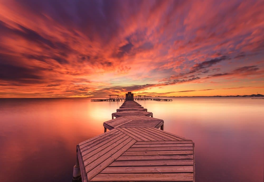 Vibrant Ocean Sunset by Jose Antonio Triviño Sanchez — canvas wall art