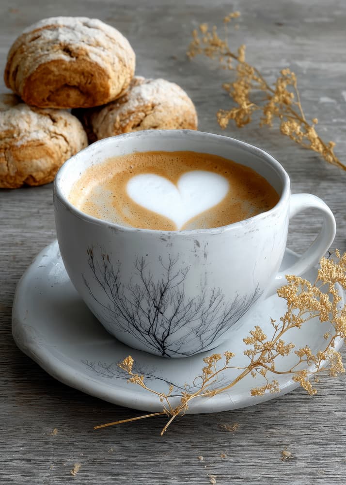 Cozy Morning Coffee by Justyna Jaszke — canvas wall art