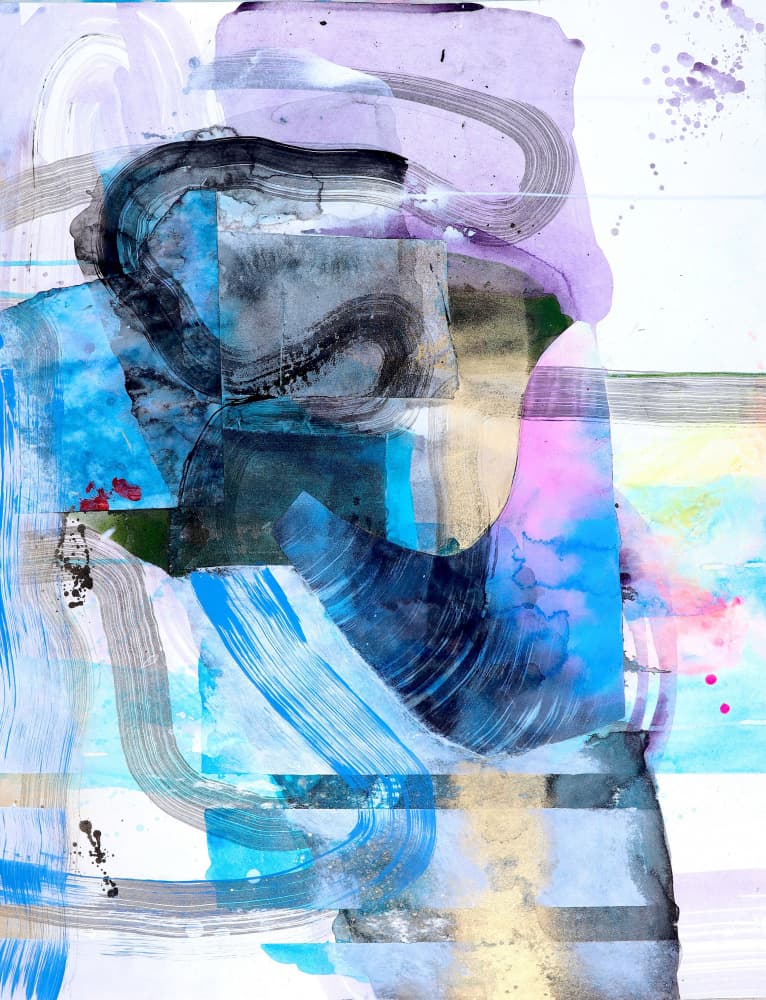 Vibrant Abstract Flow by POOVI ART — canvas wall art