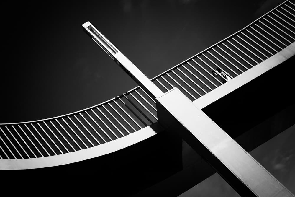Abstract Bridge Geometry by Peter Pfeiffer — canvas wall art