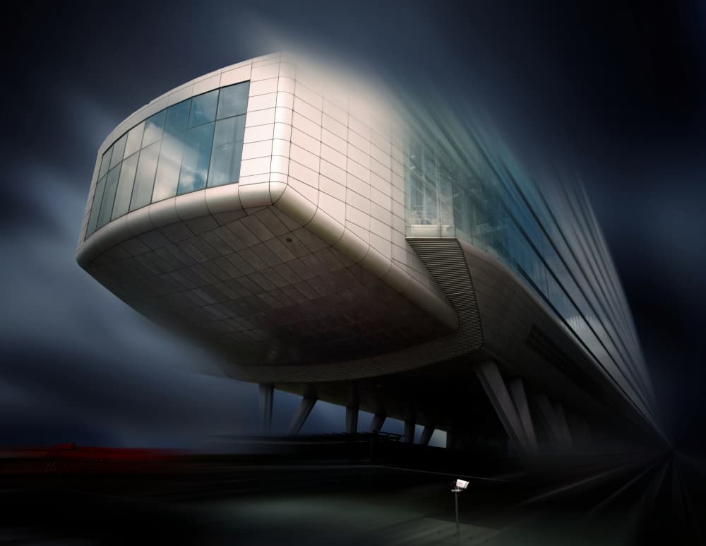 Building in Motion by Erhard Batzdorf — canvas wall art