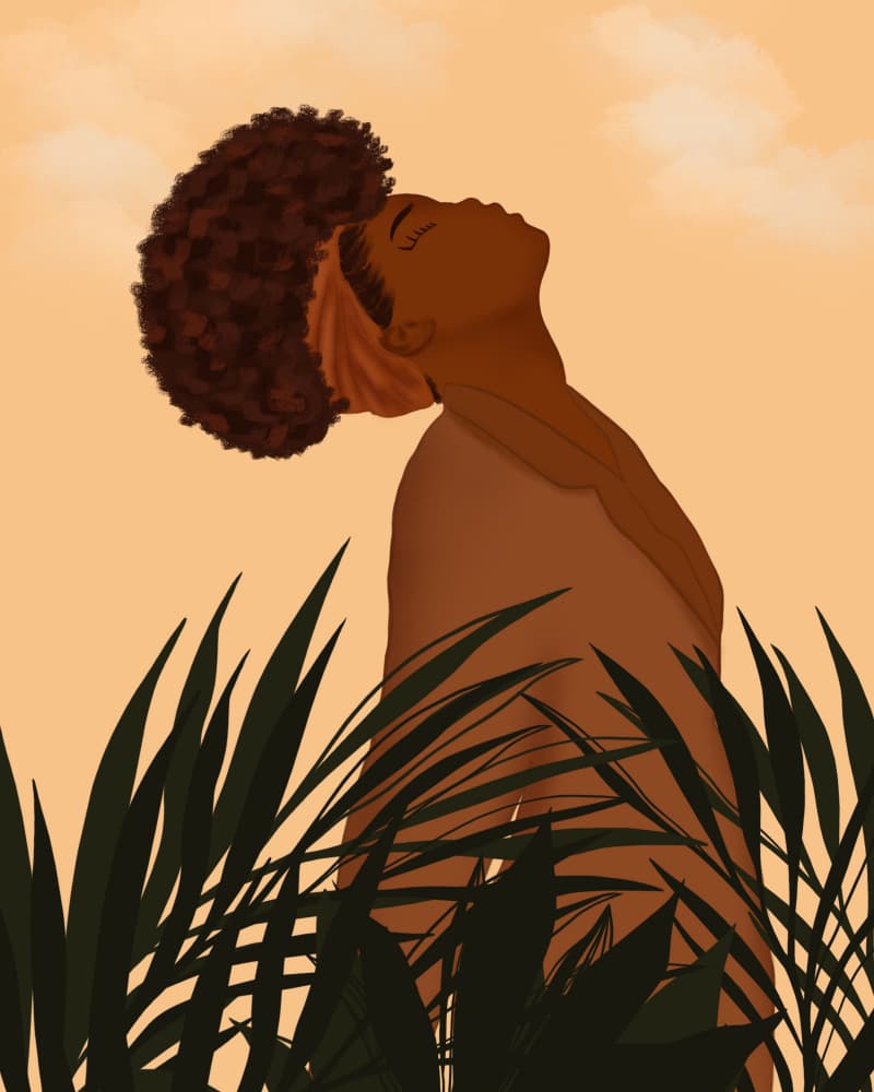Here by Carelle N'guessan — canvas wall art