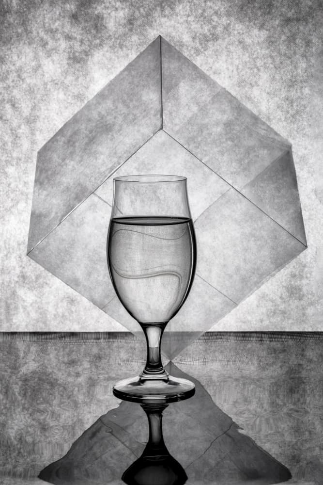 Geometric Glass Still Life by Brig Barkow — canvas wall art