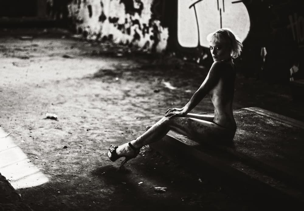 Sensual Gritty Portrait by Erkan Camlilar — canvas wall art