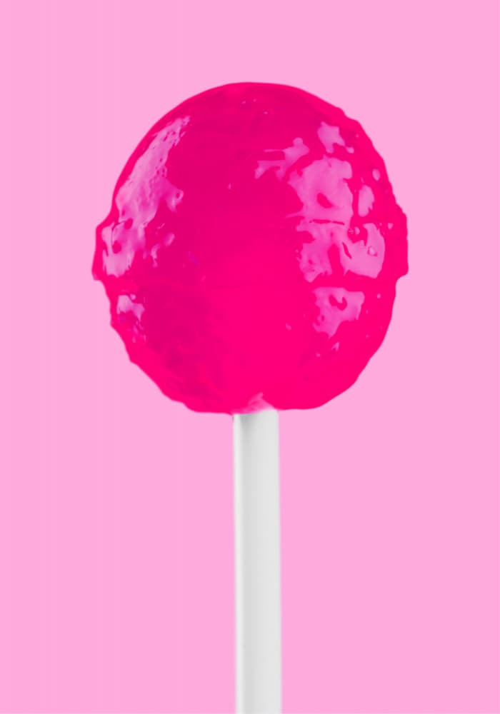 Sweet Pink Lollipop by Athene Fritsch — canvas wall art