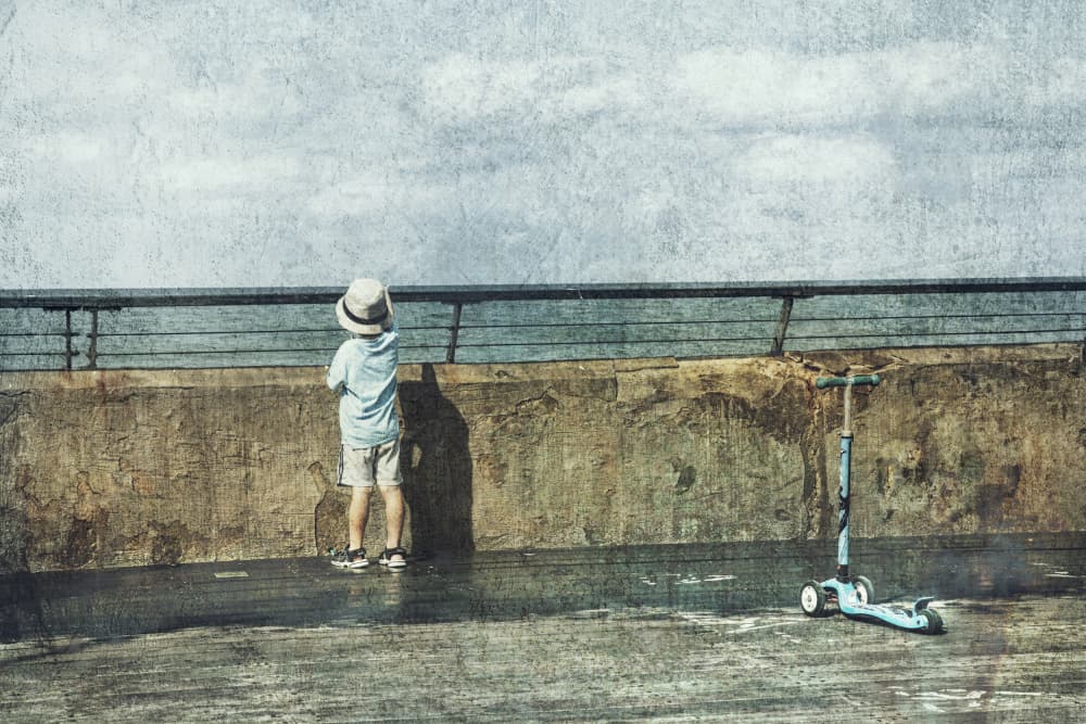 Little Boy's Horizon View by Rachel Pansky — canvas wall art