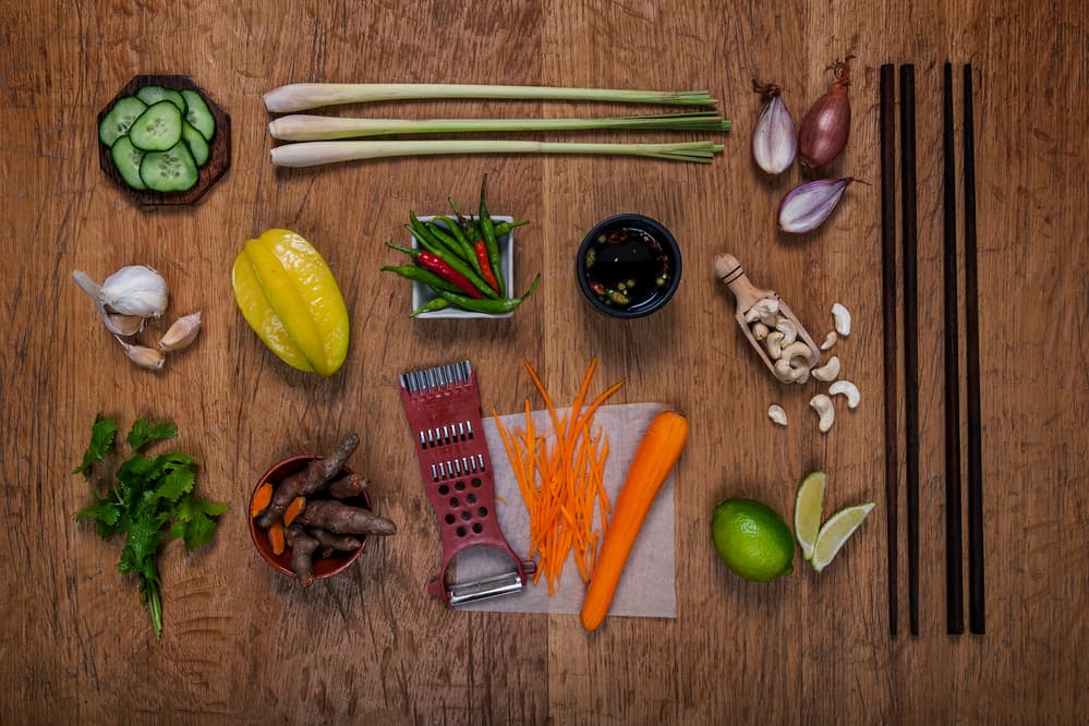 Fresh Asian Ingredients by Diana Popescu — canvas wall art