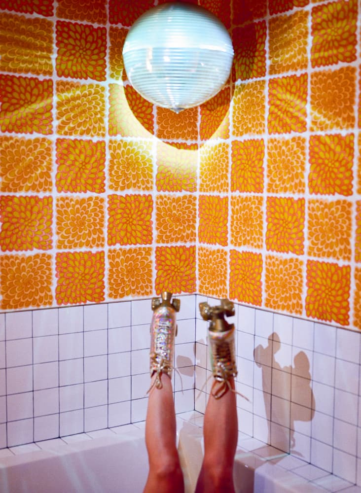 Glamorous Bathtub Heels by Bethany Young — canvas wall art