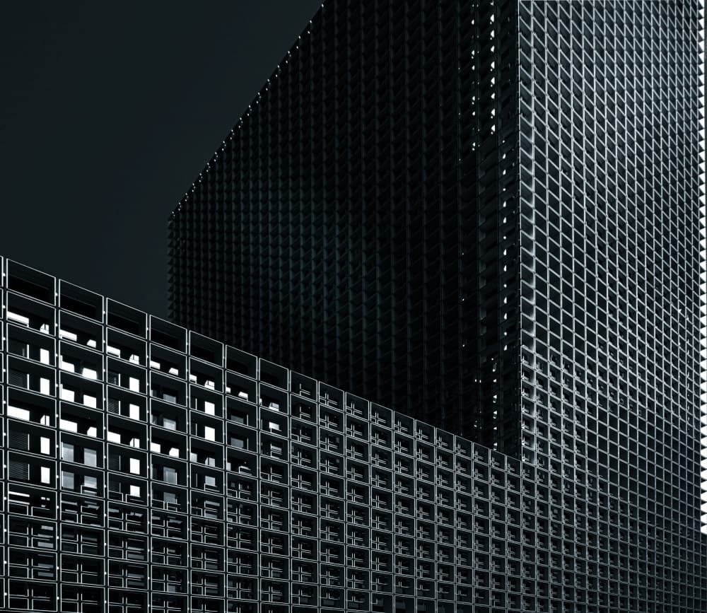 Modern Geometric Architecture by Marianne Wogeck — canvas wall art