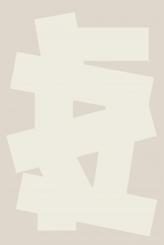 Abstract Beige Geometry by Oju Design — canvas wall art