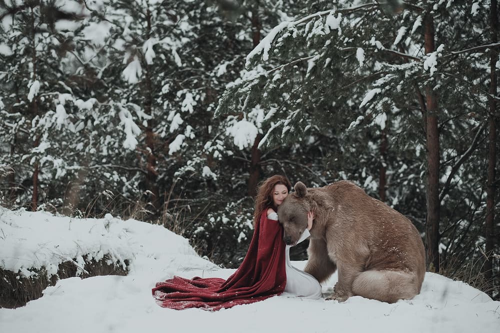 Gentle Forest Embrace by Olga Barantseva — canvas wall art