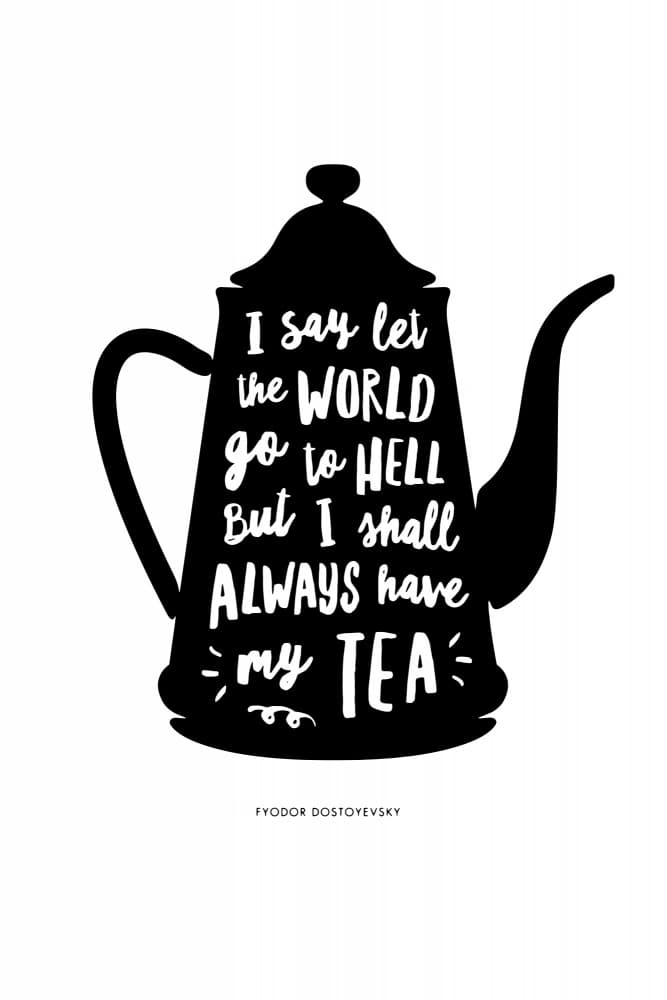 Always Have My Tea by Brett Wilson — canvas wall art