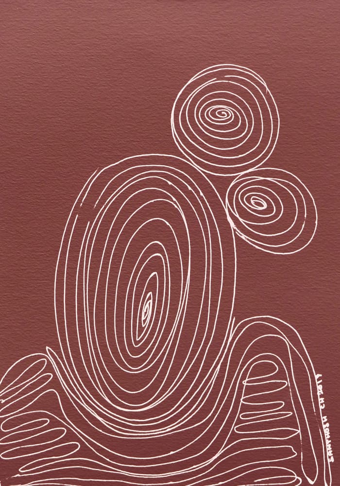 Modern Organic Lines by Santhosh ch — canvas wall art