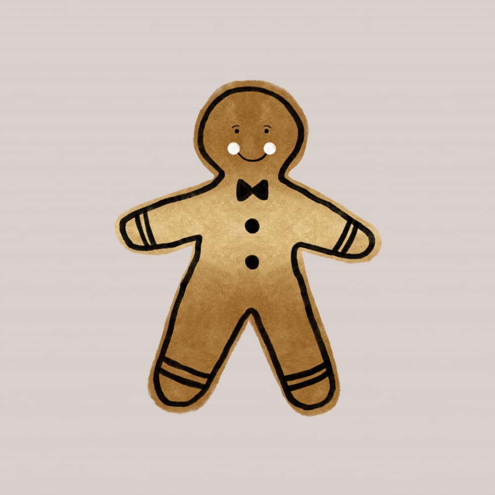 Smiling Gingerbread Man by Orara Studio — canvas wall art