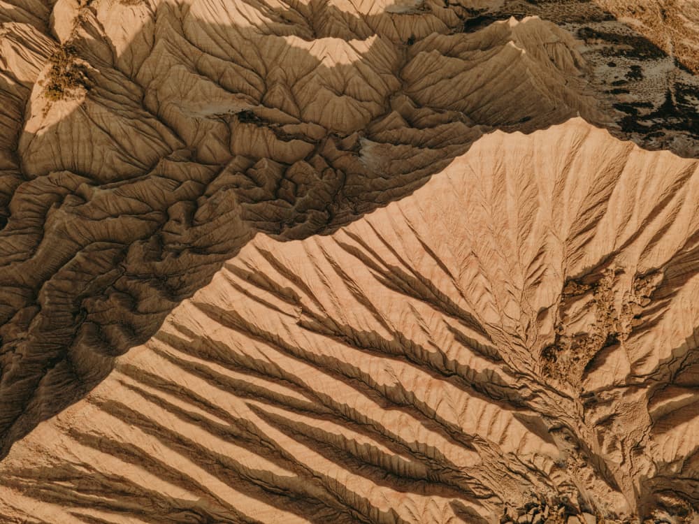 Sculpted Desert Landscape by Javier Pardina — canvas wall art