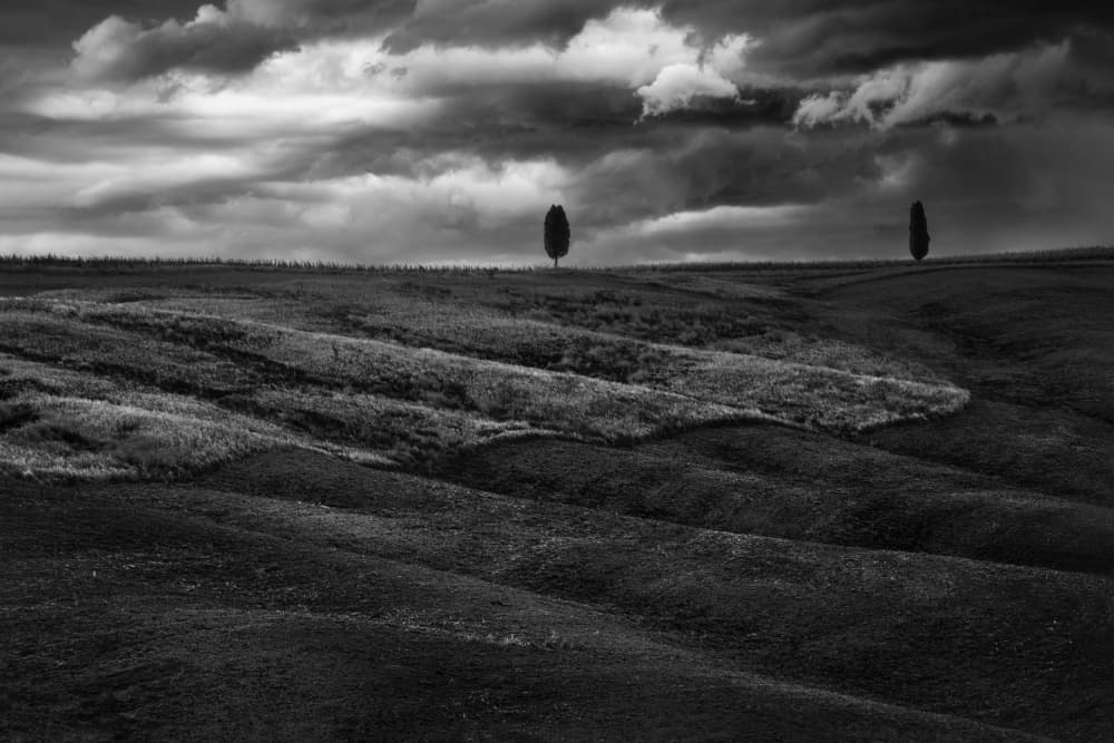 Dramatic Sky Rolling Hills by Thomas de Franzoni — canvas wall art