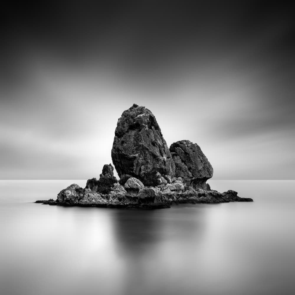 Solitary Sea Rock by George Digalakis — canvas wall art