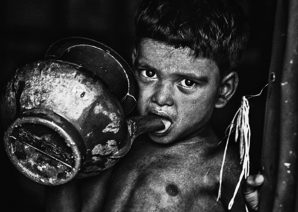 Thirsty Boy's Gaze by Joxe Inazio Kuesta Garmendia — canvas wall art