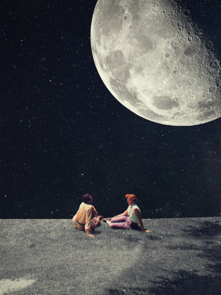 I Gave You the Moon for a Smile by Frank Moth — canvas wall art