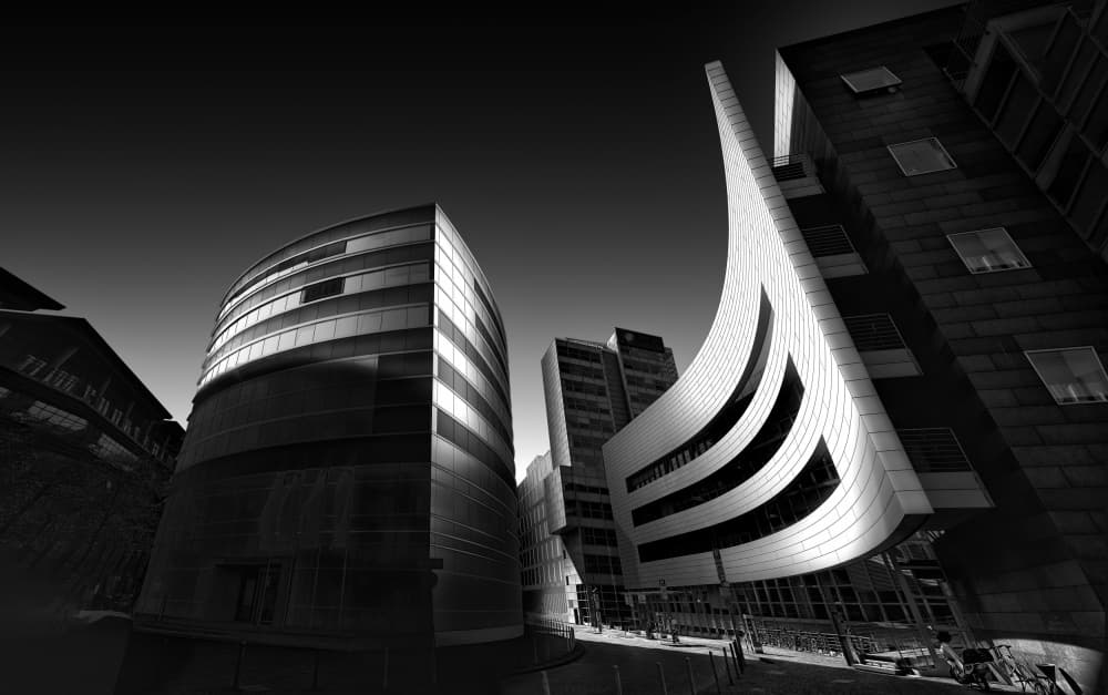 Curved Modern Architecture by jordiegeatorrent — canvas wall art