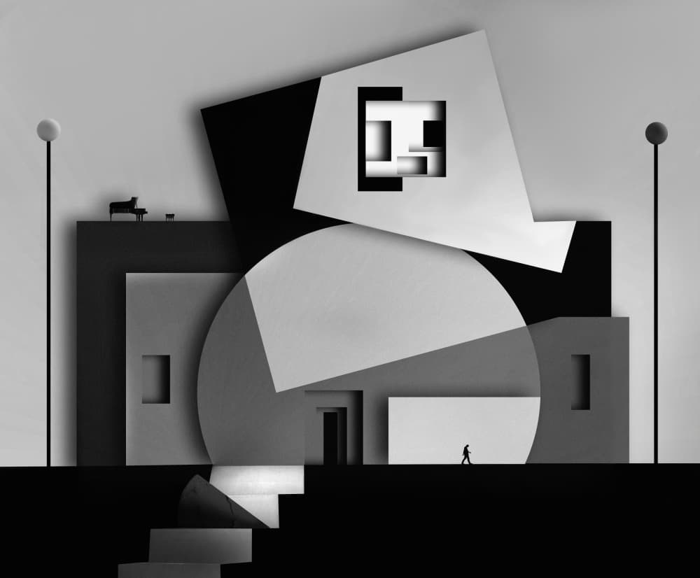 Surreal Modern Architecture by Hadi Malijani (Malenjani) — canvas wall art
