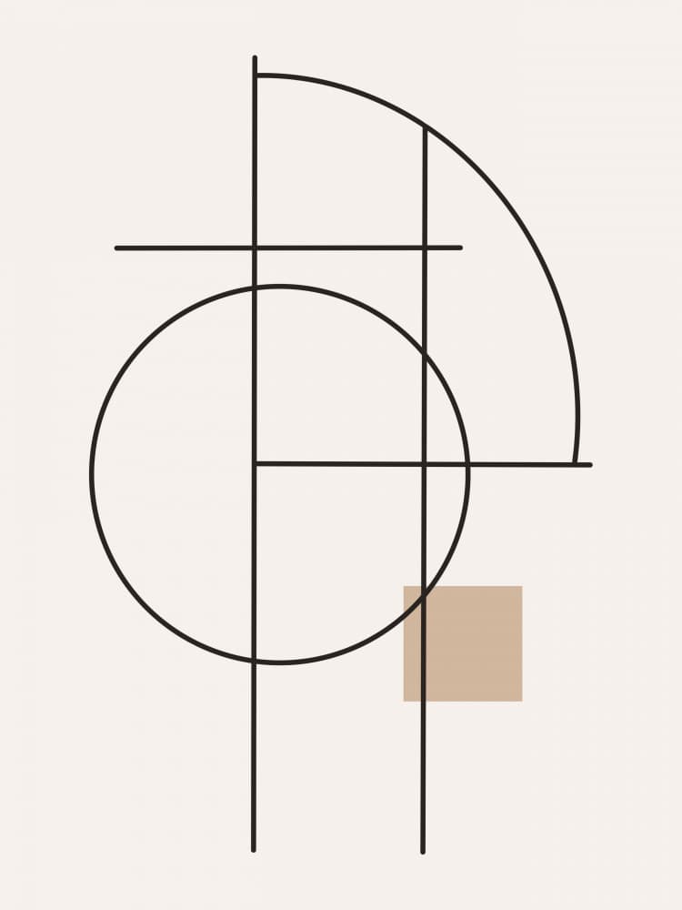 Geometric Abstraction by Little Dean — canvas wall art