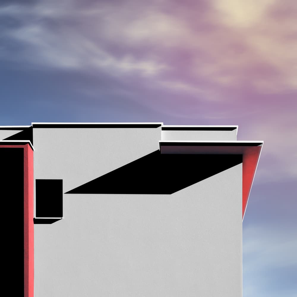 Modern Building Shadows by Marc Huybrighs — canvas wall art