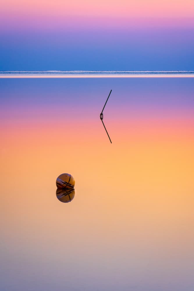 Golden Hour Buoy by Eduard Andrica — canvas wall art