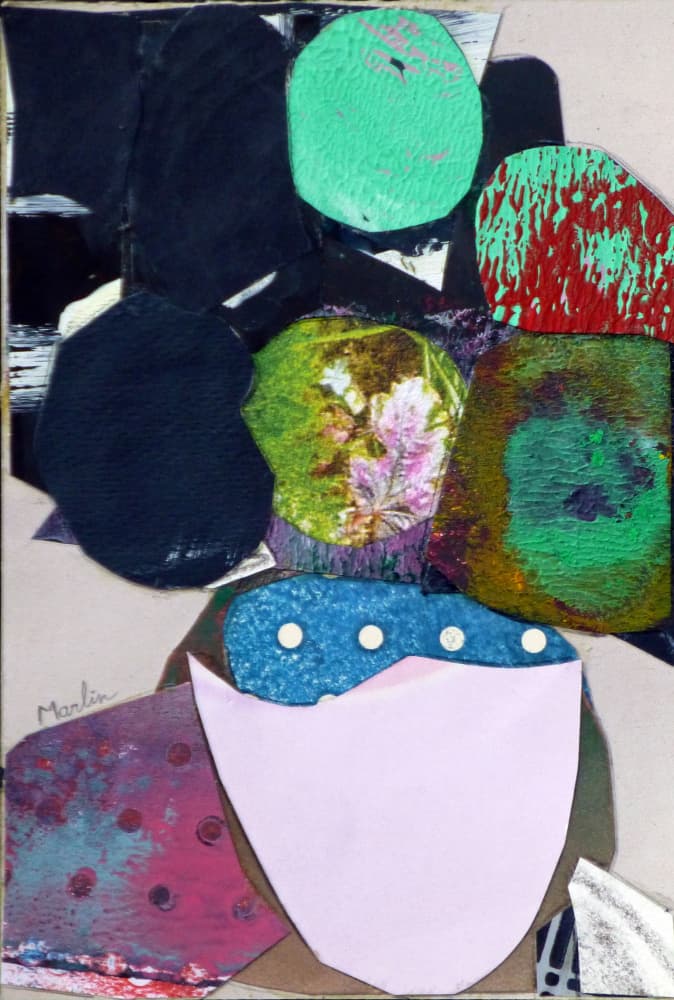 Modern Abstract Shape Collage by Pascal Marlin — canvas wall art