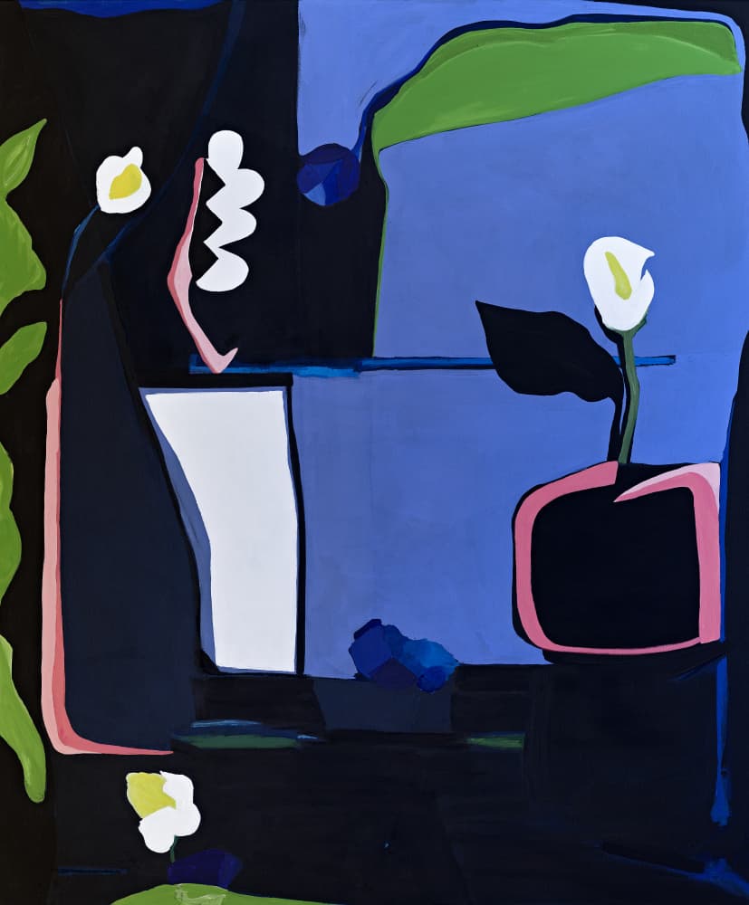 Calla Lilies At Night by Kristin Brin — canvas wall art