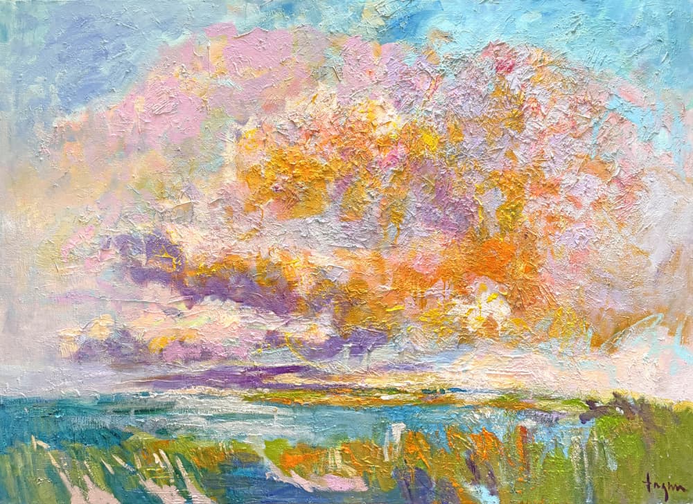 Vibrant Cloudscape Sunset by Dorothy Fagan — canvas wall art