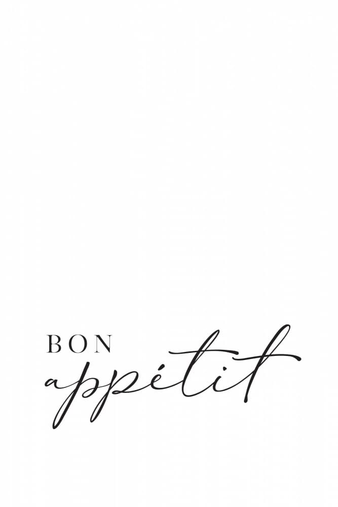 Bon Appetit Dining Quote by Rosana Laiz Blursbyai — canvas wall art
