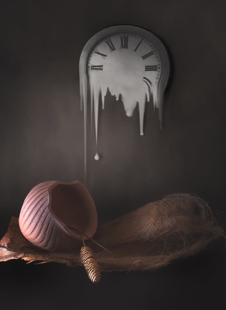 Melting Time Clock by Biao  Huang — canvas wall art
