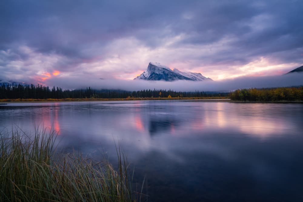 Misty Mountain Sunrise by Yongnan Li （李永男） — canvas wall art