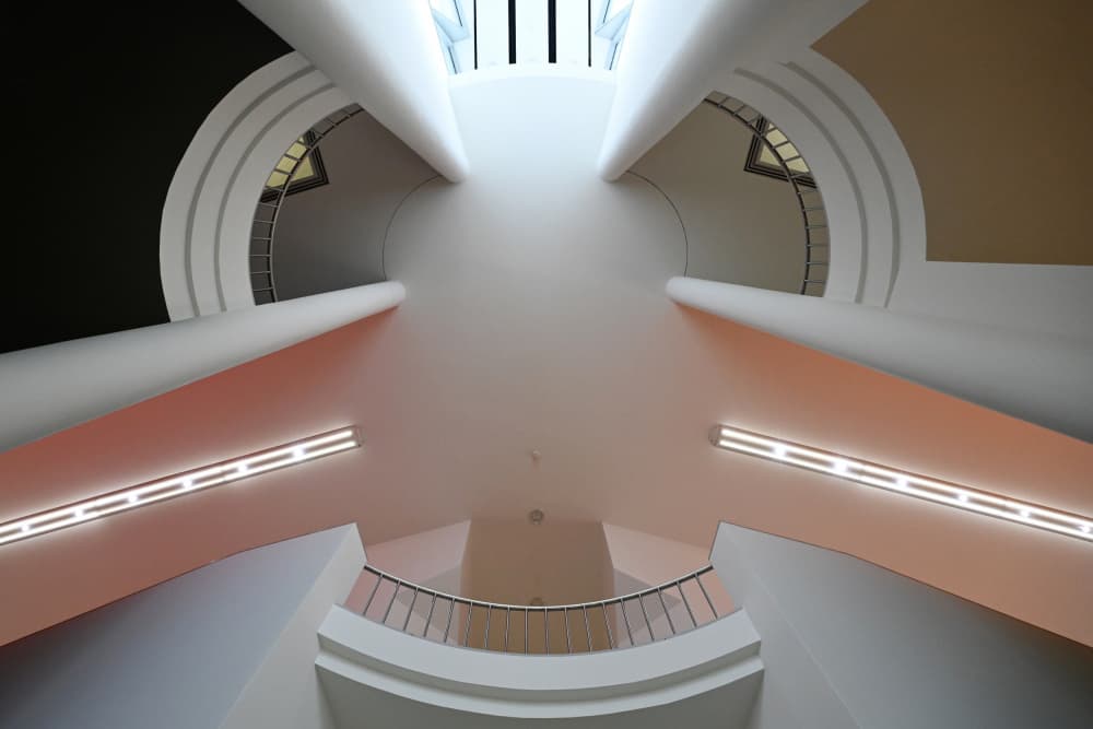 Sleek Interior Curves by Linda Wride — canvas wall art