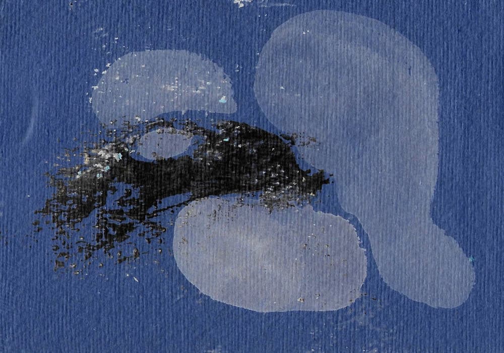Dark Blue Abstraction by Santhosh ch — canvas wall art