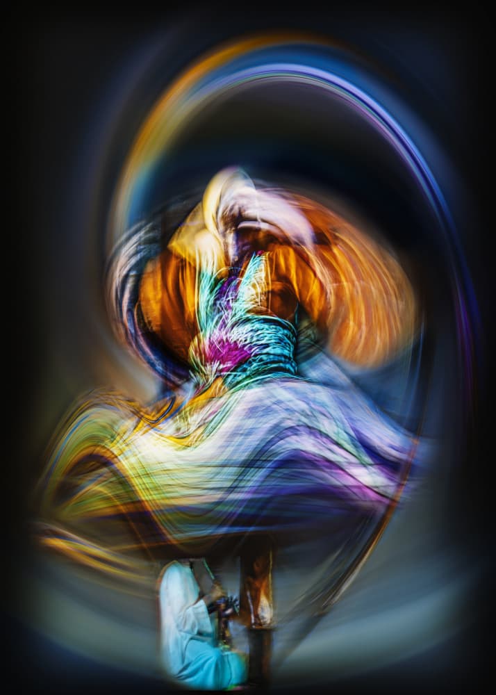 Vibrant Whirling Dance by Mohamed Shawki — canvas wall art