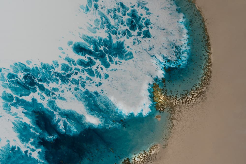 Sunset Beach Upscaled Cgi 13287w by Petra Meikle de Vlas — canvas wall art
