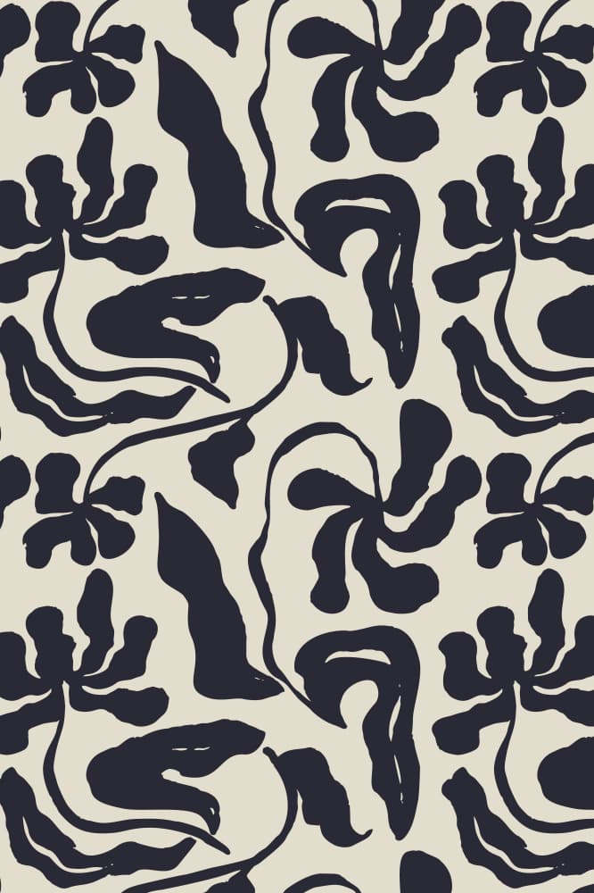 Organic Botanical Pattern by Anna Rose — canvas wall art