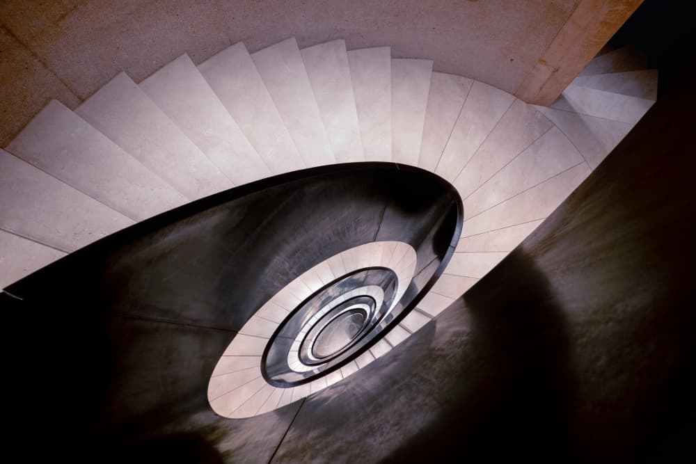 Abstract Spiral Staircase by Hans Günther — canvas wall art