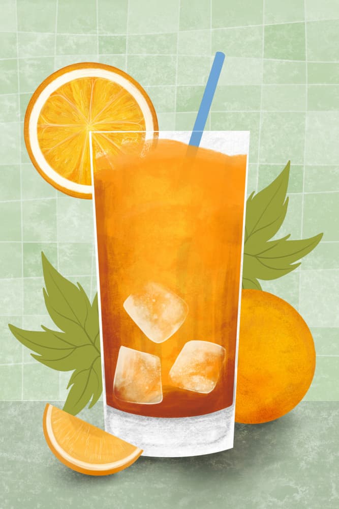 Fresh Orange Juice by EMELIEmaria — canvas wall art