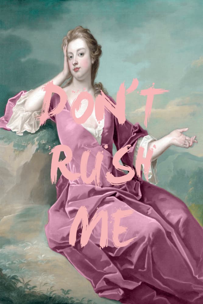 Don't Rush Me Painting by Talitha McQueen — canvas wall art