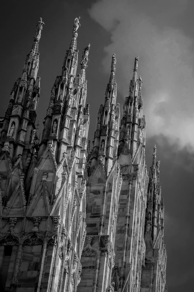 Dramatic Gothic Spires by Jean-Louis VIRETTI — canvas wall art
