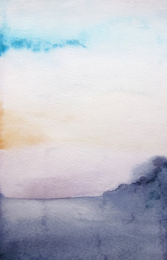 Serene Watercolor Horizon by Christine Lindstrom — canvas wall art