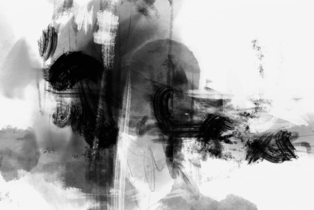 Dynamic Monochrome Abstract by Pictufy Studio II — canvas wall art