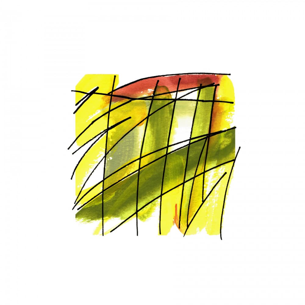 Vibrant Abstract Grid by Sonia Pal — canvas wall art