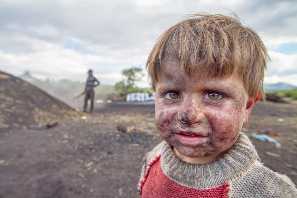 Soot Smudged Boy by Feyzullah Tunç — canvas wall art