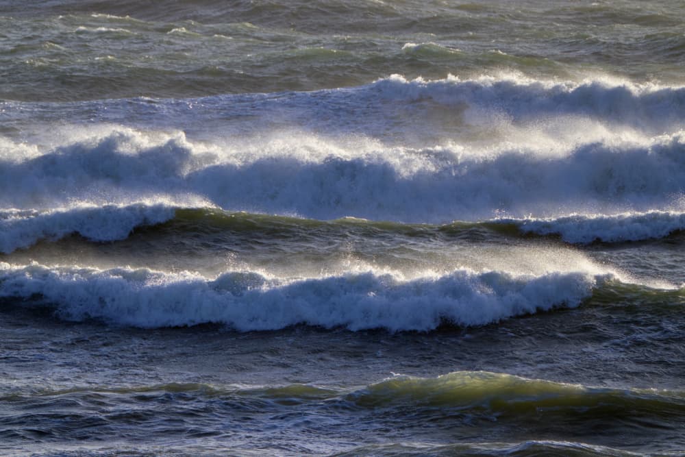 Sunlit Ocean Waves by Angelo Giampiccolo — canvas wall art