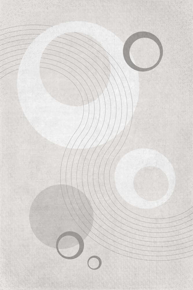Floating Geometric Harmony by Melanie Viola — canvas wall art